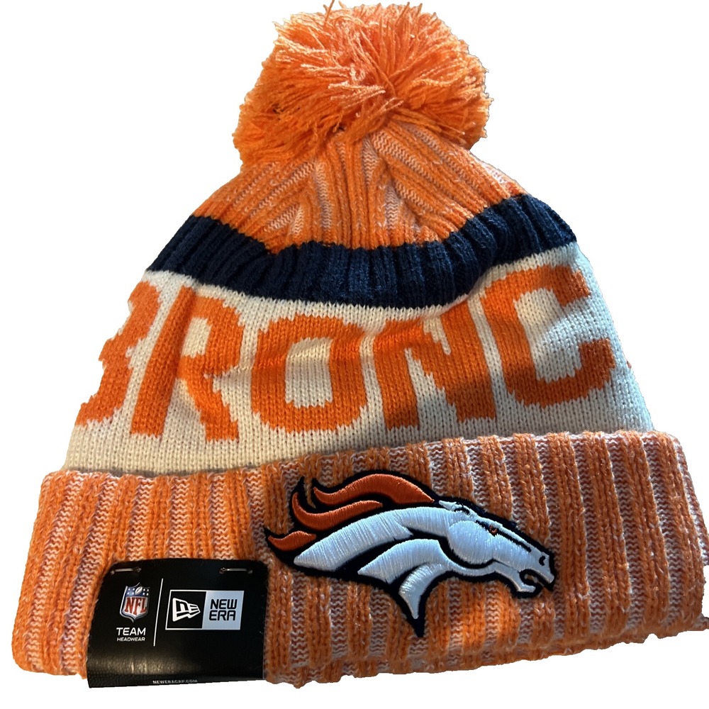 Denver Broncos Knit Winter Hat Beanie New Era Cap‎  Field Sideline NWT